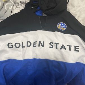 Warriors Crop Hoodie